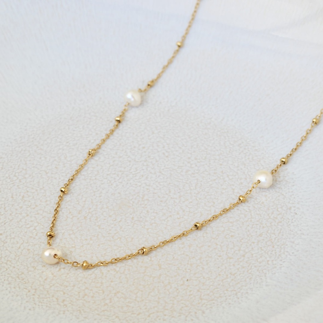 Mini Pearl Kette – Bild 3
