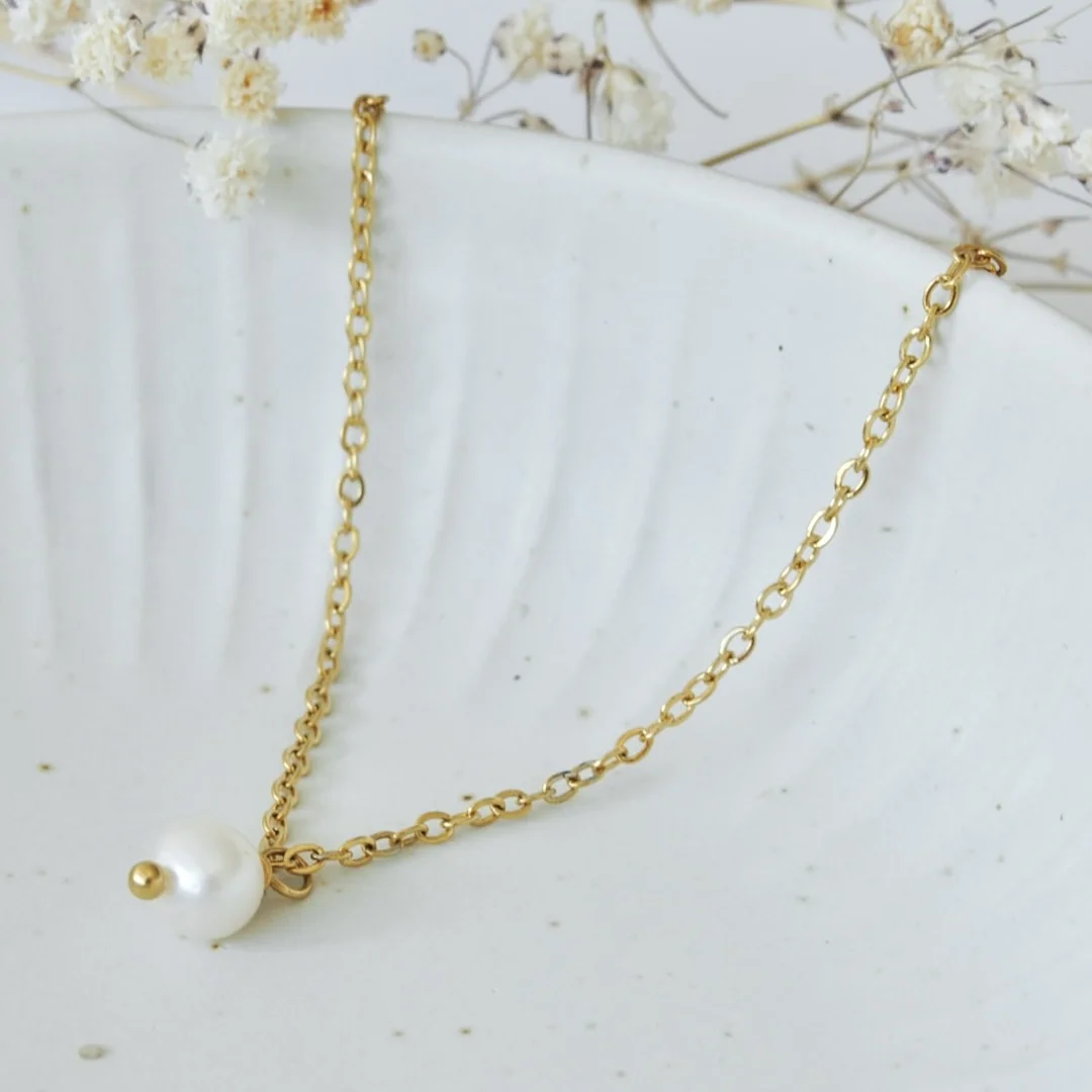 Single Pearl Armband – Bild 3