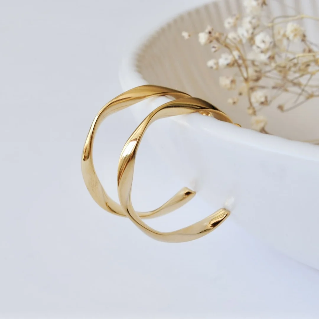 Spiral Hoop Ohrringe – Bild 3