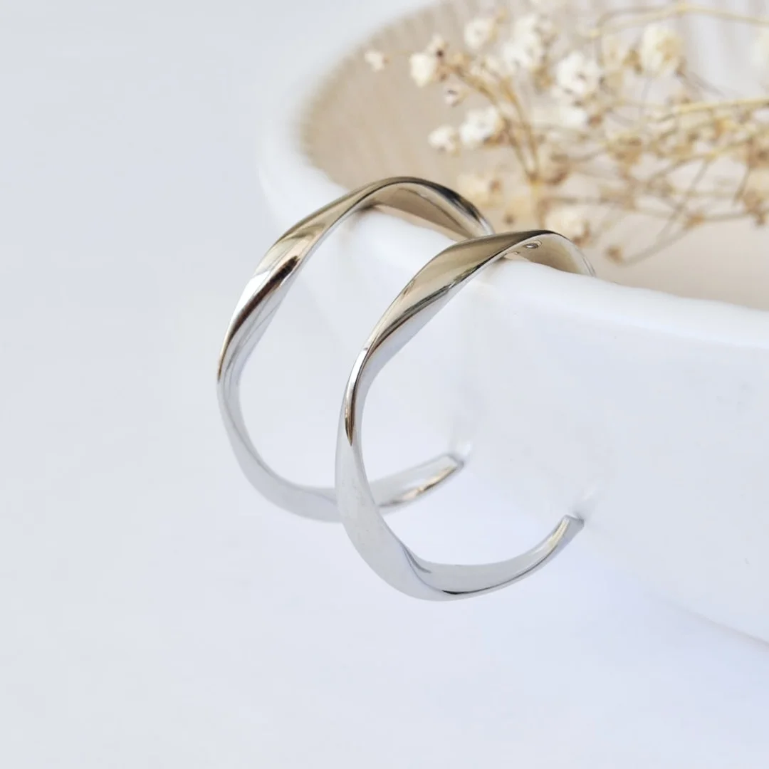 Spiral Hoop Ohrringe – Bild 5