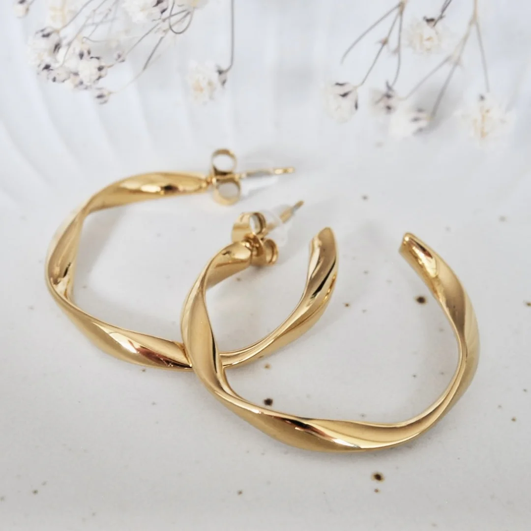 Spiral Hoop Ohrringe – Bild 4