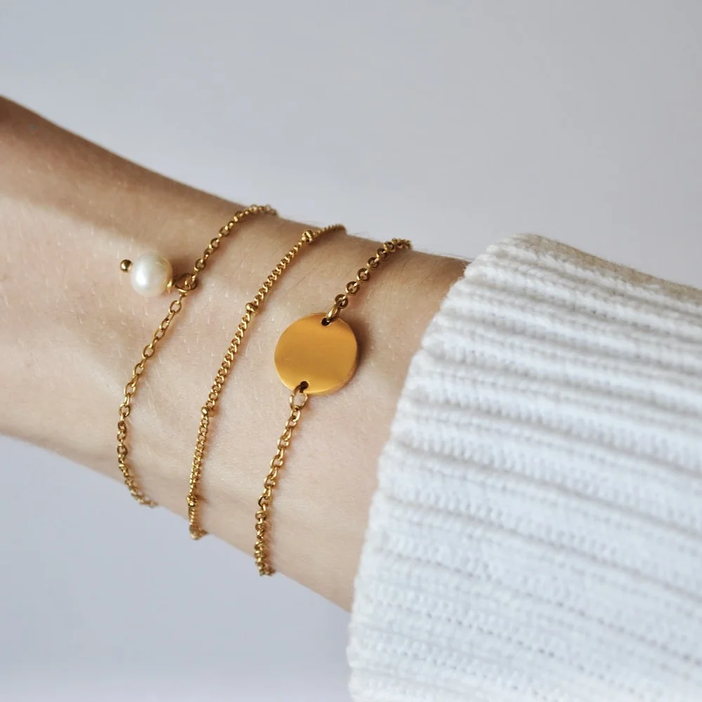 Single Pearl Armband – Bild 4