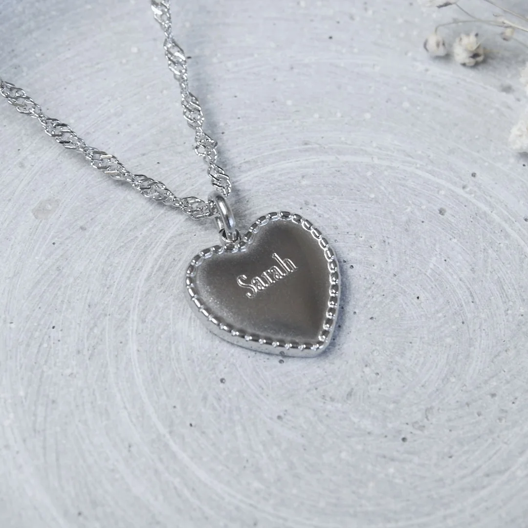 Gravur Herz Kette – Bild 6