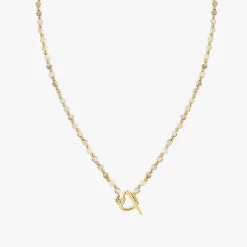 Natural Stone Heart Kette